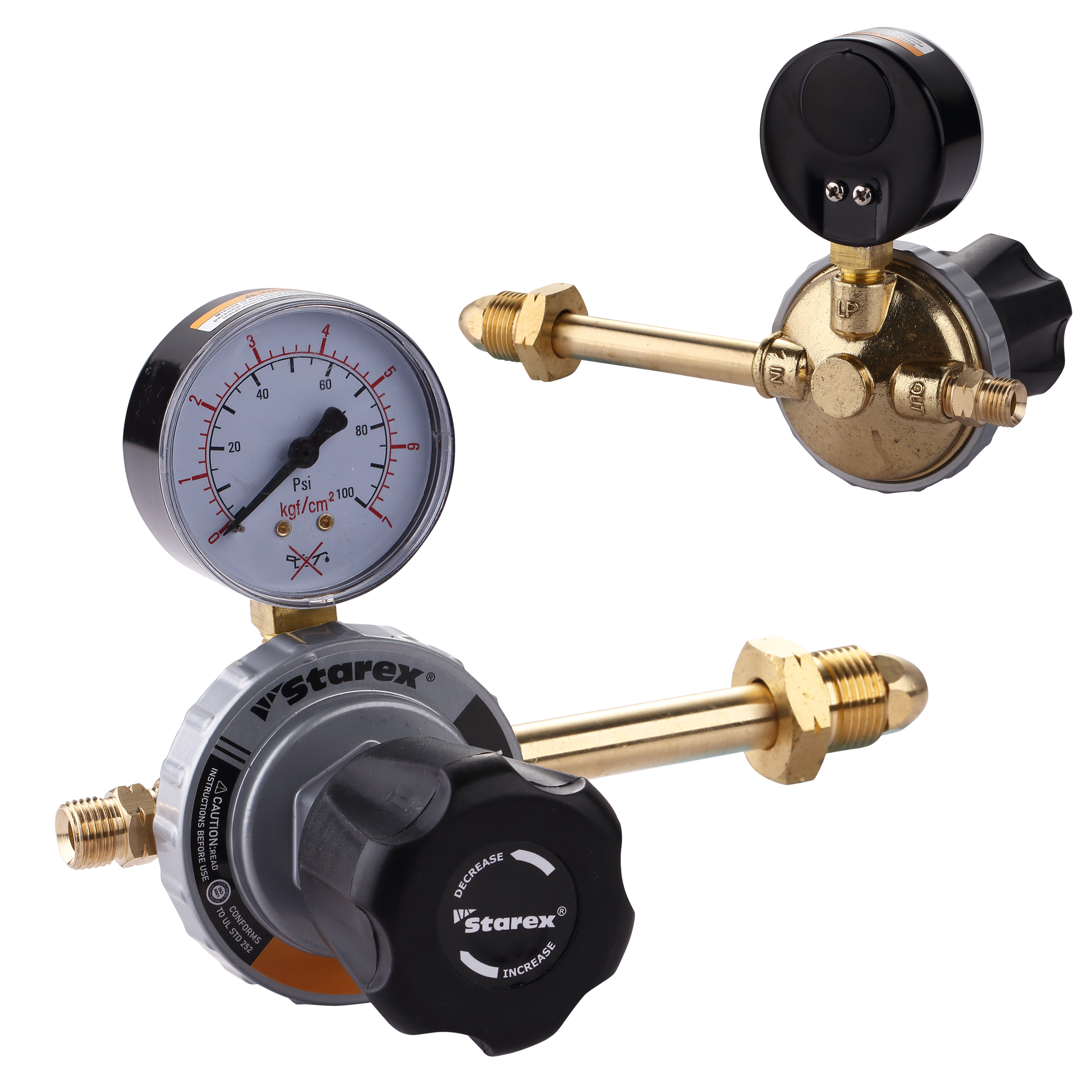 เครื่องปรับแรงดันแรงดันปานกลาง Oxygen Acetylene GLP และ Argon